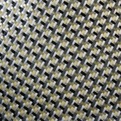 Tissu tissé mélangé de fibre de carbone de fibre de verre de fibre d'aramide